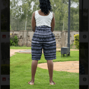 African Print Paperbag Waist shorts/Ankara shorts/Kente shorts