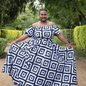 Long Ankara Formal Dress/Ankara Dress with pockets/African Print Dress with belt/African Wax Fabric Dress/Off Shoulder Formal Kente Dress