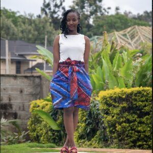 African Print Paperbag Waist shorts/Ankara shorts/Kente shorts