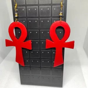 Venus Posh wooden earrings/Venus earrings/Venus symbol earrings/Wooden Painted Earrings/hand painted earrings/Afrocentric earrings