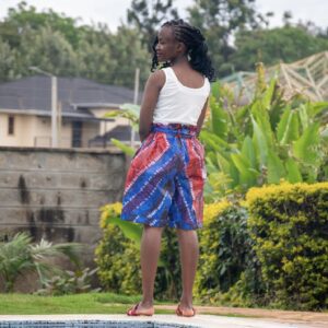 African Print Paperbag Waist shorts/Ankara shorts/Kente shorts