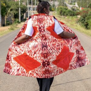 African Print Kimono Jacket/Ankara Kimono Jacket/sleeveless kimono jacket/African print duster/African Print Women’s Vest